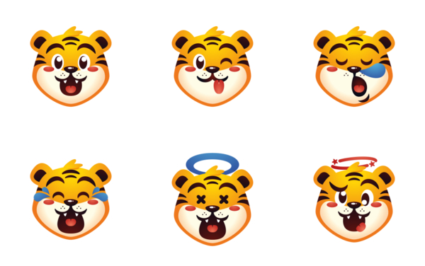 tiger emoticons