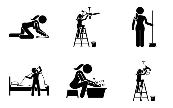 woman cleaning tidying house housekeeping woman cleaning tidying house housekeeping