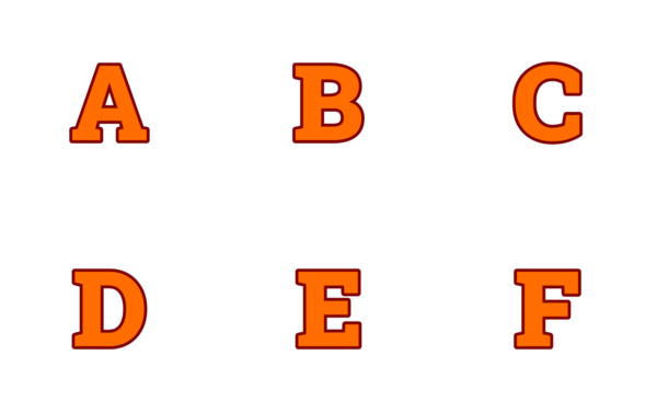 capital letters a to z