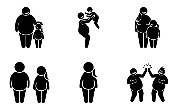 fat obese overweight family and people fat obese overweight family and people