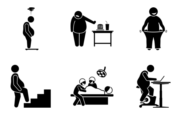 fat obese overweight man healthy lifestyle