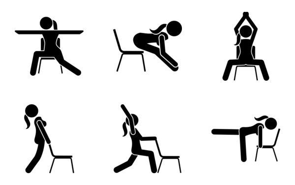 chair yoga exercises and workouts