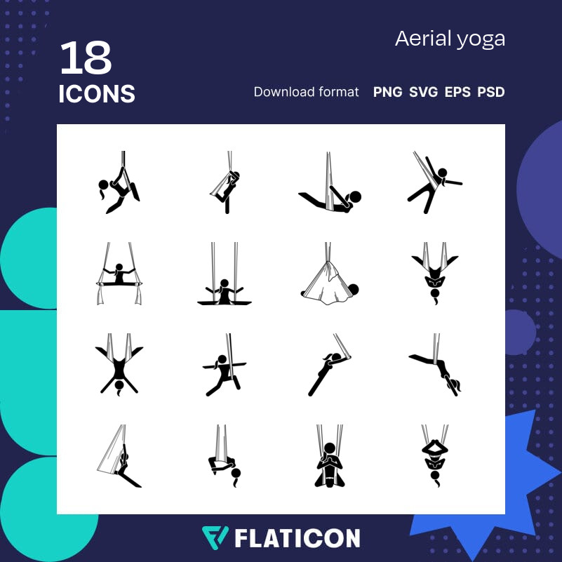 Aerial Yoga Vector Art, Icons, and Graphics for Free Download